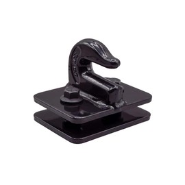 Mytee Products 3/8" Tractor Bucket Grab Hook with Backer Plate - 6600lbs WLL - G70 Black Bolt On Grab Tow Hooks for Tractor Bucket, Loader, RV, Truck, UTV