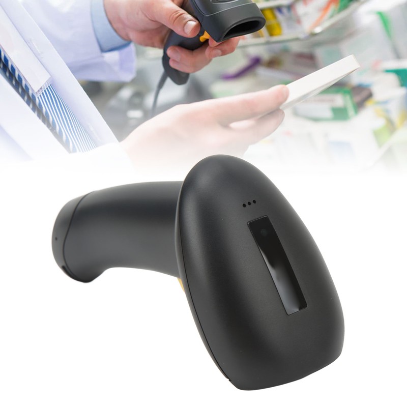 Wireless Barcode Scanner 3 in 1 USB Wired Handheld ABS