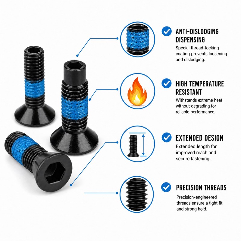 Yungeln Scooter Forehead Screws 8 PCS Compatible with Xiaomi M365/1S/Pro/Mi3