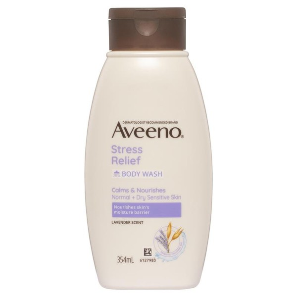 Aveeno Stress Relief Lavender Scented Body Wash 354mL