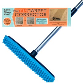 The Big Carpet Corrector- Carpet Rake to Rejuvenate Your Matted Carpet. Perfect for Hallways, Stairs, Steps, and Other High Traffic Areas.