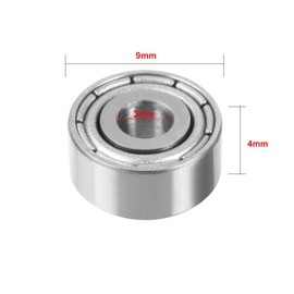 sourcing map Pack of 10 MR93ZZ 3 mm x 9 mm x 4 mm Double Shielded Miniature Deep Groove Ball Bearings Roller Bearings Skateboard Bearings Mini Ball Bearings