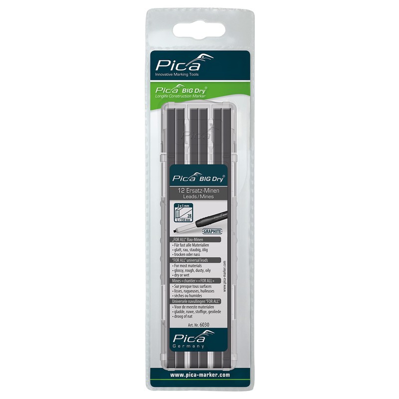 Pica Big Dry Marker Pen Pack of 12 Pencil Refills