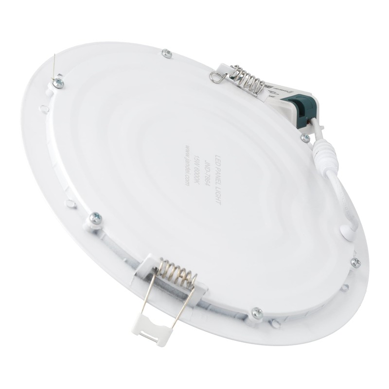 JANDEI - Round Extra Flat Led Downlight, Lighting 15W, 6000K,