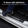 Door sill Protector, Car Door Entry Guard, Carbon Fiber Wrap