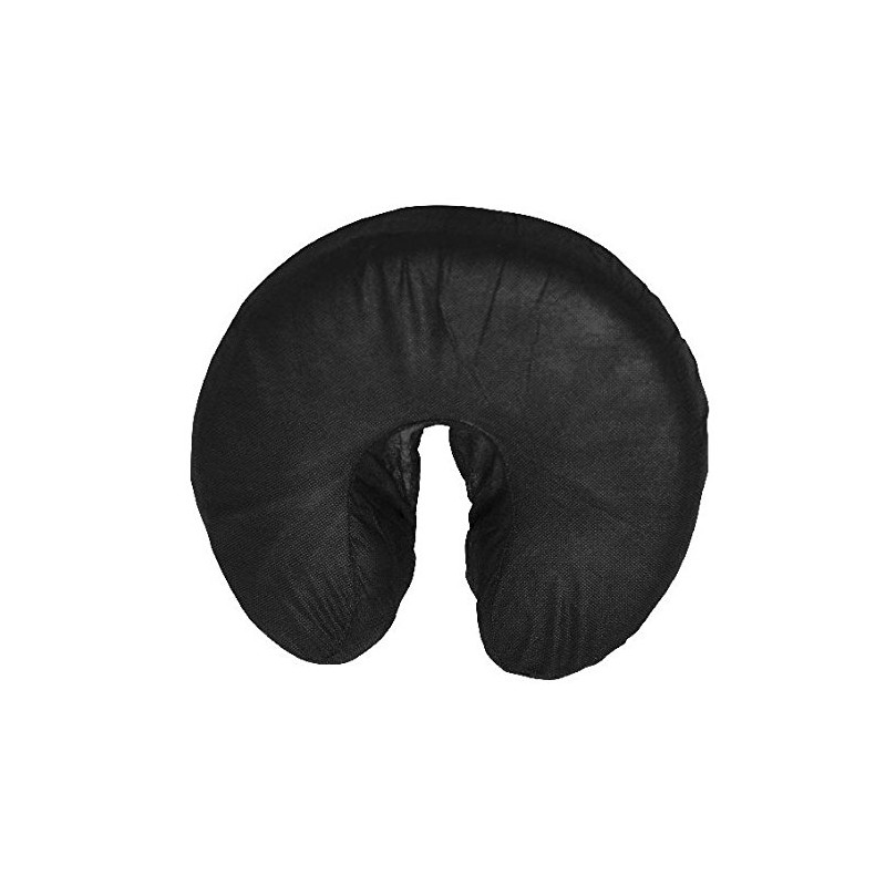 Therapist's Choice Disposable Fitted Face Rest Covers, Color Black (50
