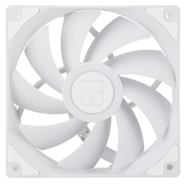 Thermalright TL-C12CW CPU Fan 120mm Case Cooler Fan, 4 Pin PWM Quiet Computer Fan with S-FDB Bearings, Up to 1550RPM Cooling Fan (White)