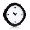 Mustard Pixel Time - Pixelated wall clock