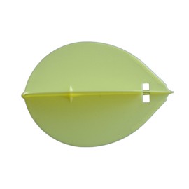LSTYLE Dart Flights: Flight-L Diseño original con ranura para inserto de anillo en L - L2s Forma de lágrima amarilla