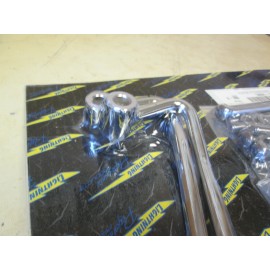 Lightning Performance CHROME STEEL SADDLEBAG STAY SUPPORT SET - VL1500 INTRUDER / C90 BOULEVARD