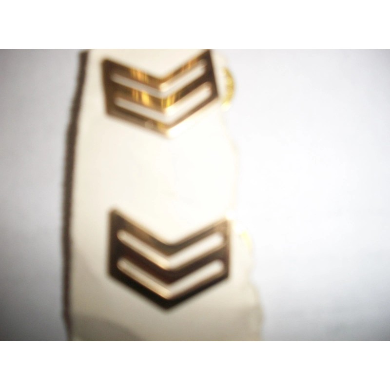 ROTC Sergeant RANK DRESS GOLD PIN ONE PAIR ARMY AND