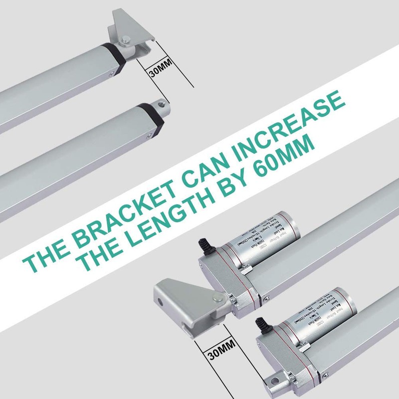 ECO-WORTHY Heavy Duty 330lbs/1500N Solar Tracker Linear Actuator Multi-Functions (12V,