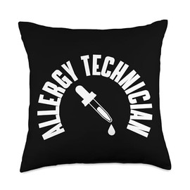 Allergy Technician Pocket Wear Allergy Testing Expert Throw Pillow