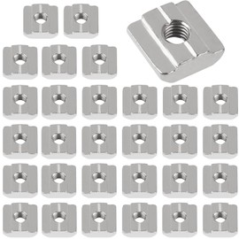 30 Stück Nutensteine Nut 8 - Typ B, M8 Nutsteine Set T-Nut Kohlenstoffstahl T Nutenstein Set für Aluminiumprofil-Extrusionsschlitz 30-Serie