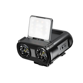 Warsun MD9 Headlight, Flashlight, High Brightness LED, Headlight, 5 Lighting Modes, Bicycle Light, Equipped with Sensor, Waterproof, Dustproof, COB Sight Light, 90° Angle Adjustable, Perfect for Night