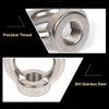 KYYLZ Pack of 10 Ring Nuts M8 Eye Nut 304