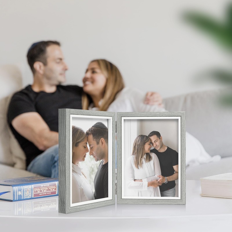 Afuly Photo Frame, 2 Sides, 2L Picture Stand, Stylish, Simple,