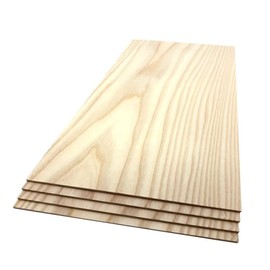 THE HARDWOOD EDGE Ash Craft Boards 1/8 x 6 1/2 x 15 inch (4 Pack) Solid Hardwood Laser Ready