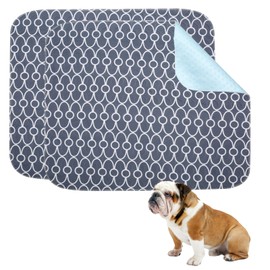 Geyecete Reusable Puppy Pads (Pack of 2) PIPI Mats for Dogs Washable Dog Pads Pets Incontinence Pad Puppy Pads Waterproof and Non-Slip M