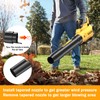 RUALION Leaf Blower Cordless Up to 650 CFM 195 MPH-Electric