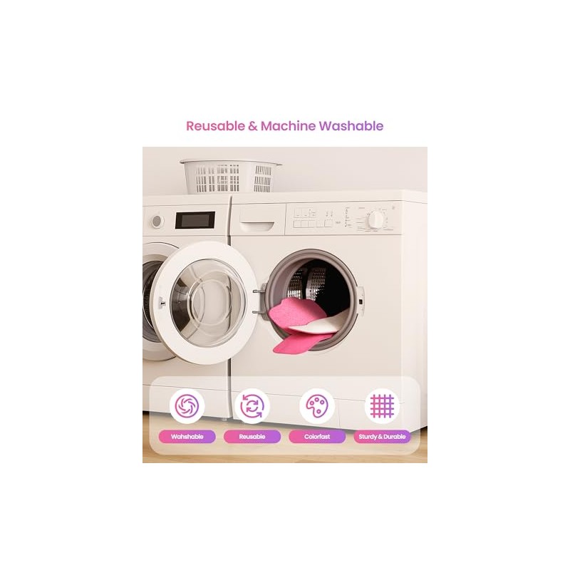 Schenley 6-Pack Microfiber Mop Pads - Washable & Reusable