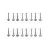 Risbay 8PCS Cabinet Pull Handle Black and White Ceramics and