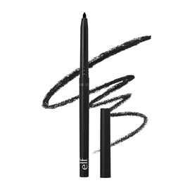 e.l.f. Cosmetics No Budge Delineador Retráctil Black Negro Intenso | Larga Duración a Prueba de Humedad, Punta Precisa y Suave, Vegano y Libre de Crue
