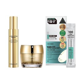 Dermacure Ultra Lifting Serum 80ml + Lifting Cream 50ml + VT Riddle Shot Ampoule Pouch 10 Sheets / 더마큐어 울트라 리프팅 세럼 80ml + 리프팅 크림 50ml + 브이티 리들샷 앰플 파우치 10매