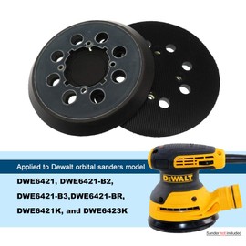 5 Inch Hook and Loop Sander Backing Pad for DWE6421,DWE6423, DCW210B Random Orbital Sander, Replacement Pad for DeWalt OE# DWE6423 & N329079