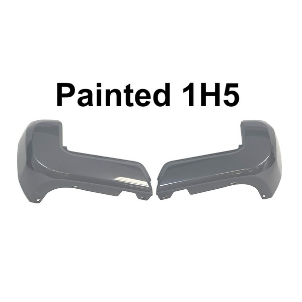 Bundle Painted 1H5 Cement Rear Bumper End Cap Set Fits Tacoma 2016-2022 w/o Sensor Hole TO1104133 TO1105133