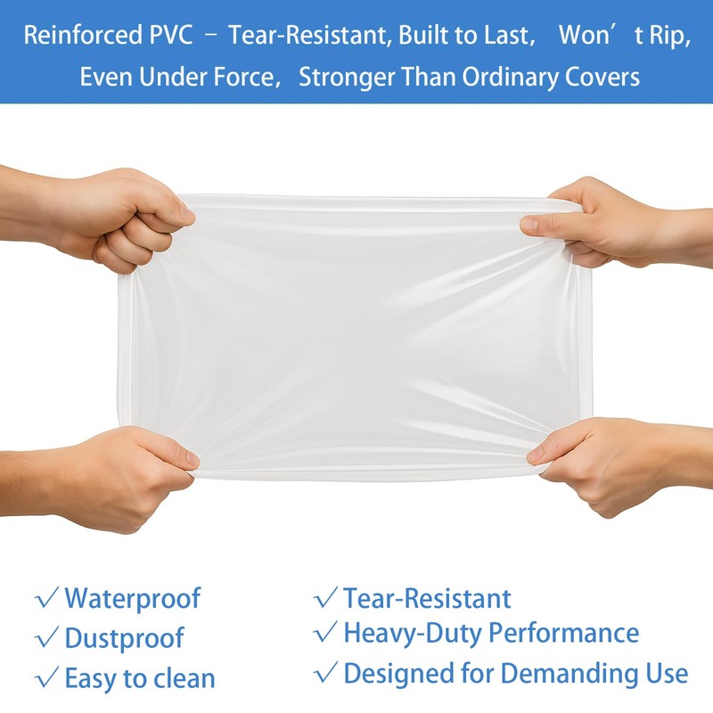 tiscover Bun Rack Cover – Transparent PVC with 4 Sided