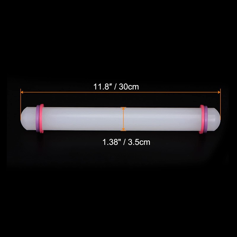 sourcing map Fondant Rolling Pin 12 Inch x 1.38 Inch