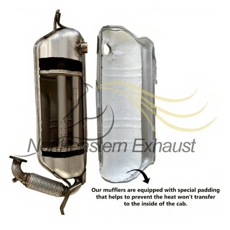 Northeastern Exhaust - Rear Direct Fit Muffler Compatible With: 2008-2015