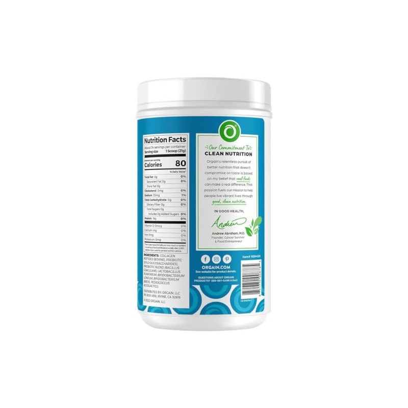 Orgain Collagen +Superfoods with 20 Grams of Grass-Fed Collagen and