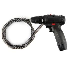 Drain Auger Cable 16 Ft Flexible Plumbing Snake Clog Remover with Drill Connector Plumbing Pipe Drainage Cleaning Cable Drainage Auger Snake Unclogging Clogged Sewer Pipes（Excluding Electric Drills）