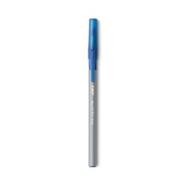 Ultra Round Stic Grip Ballpoint Stick Pen, Blue Ink, Medium, Dozen by BIC