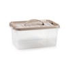 Plastic Storage Box Lightweight Robust Stackable Storage Boxes with Lid,