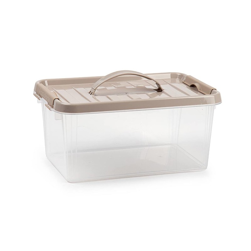 Plastic Storage Box Lightweight Robust Stackable Storage Boxes with Lid,