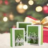 Large Green Gift Box Set of 3, Rectangle Gift Boxes