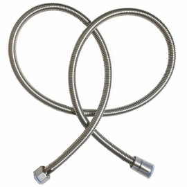 SUPERLAZA 47 inch 304 Stainless steel Brushed Nickel shower hose Standard g1/2 universal 304 joint on both sides Replacement Parts Handheld shower head hose Extra long kink resistant SH003LS120
