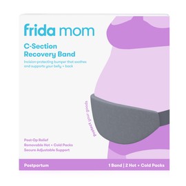 Frida Mom C-Section Belly Binder for Post-Op, C-Section Recovery Must Have Band, Incision Protector, Targeted Hot & Cold Therapy for Swelling"