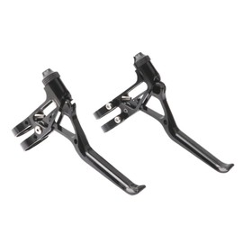 1 Pair Bicycle Brake Levers Ultralight BMX Road Bike Brake Lever Bicycle, Handbrake Lever Bicycle, Ultralight Brake Lever with Extended Handle, for Adults Children Mountain Bike, BMX, Road Bike