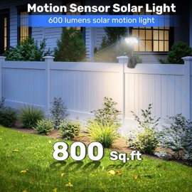 PEAKRO Solarlampen für Außen, 2 Stück Clip-on Solarleuchte mit Bewegungsmelder, 6000K LED Solarleuchten für Außen, IP65 Wasserdichte 3 Modi Solar Light für Garten Zäune Dachrinnen Beleuchtung