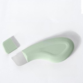 2 Stücke Gesichtskratzer Mit Schwarzkopfschaufel, Kreativer Hautschwarzkopfkratzer, Metallschaber Aus Edelstahl, Bequemes Reisen Mit Schwarzkopf -Entfernung, Reinigung Und Schönheitswerkzeug