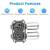 WMPHE Transmission Dual Linear Shift Solenoid Valve Compatible with Honda