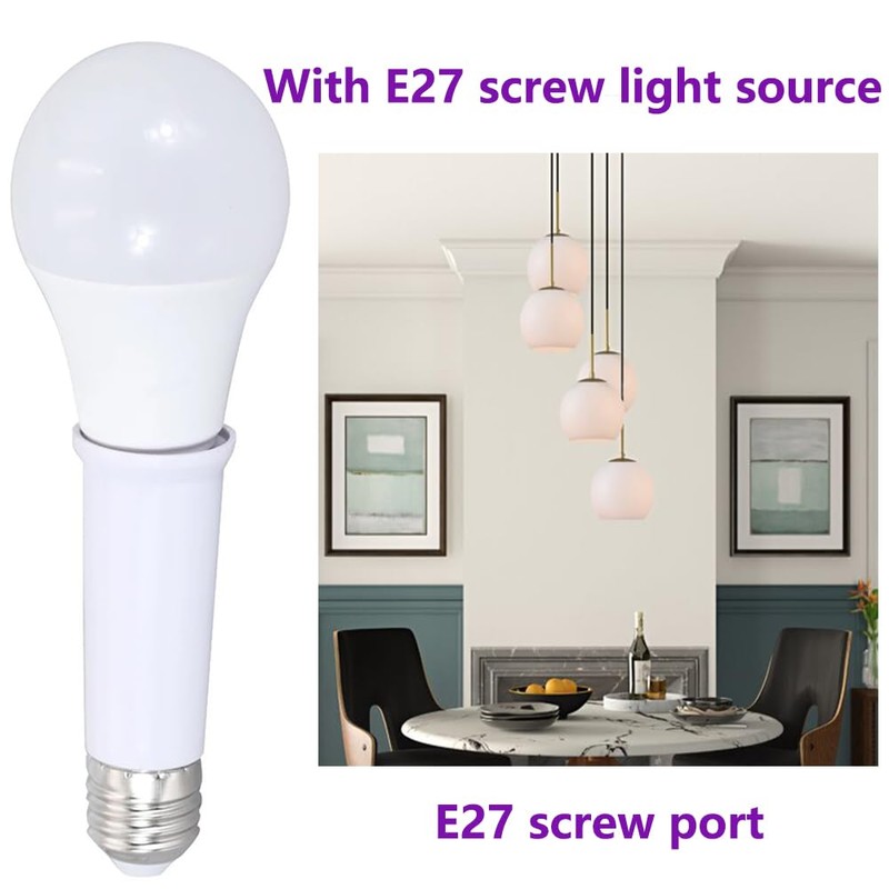 E26 Socket Extender,12CM/4.72 Inch Socket Extension Adapter,Lamp Holder Adapter (4