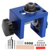 Wood Dowel Hole Drilling Guide Drill Bit Kit Punch Positioner