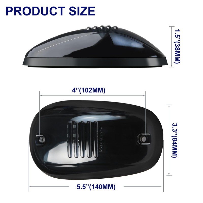 5 Pack Purple Cab Lights,16 LED 12V Top Marker Clearance
