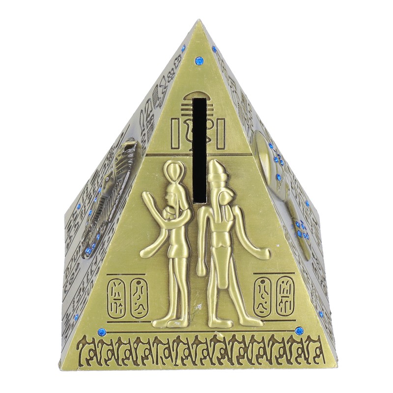 Egyptian Pyramid Model Green Bronze Large Retro Classic Exquisite Decorative