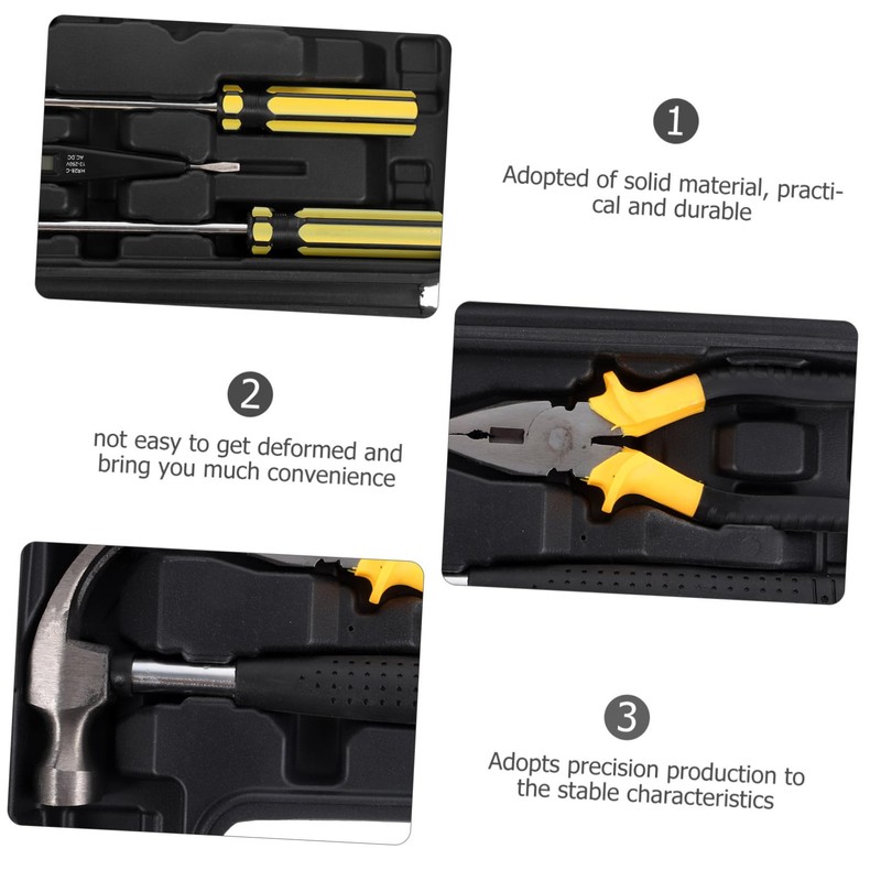 TEHAUX 1 Set Tool Kit with Durable Tool Box Versatile